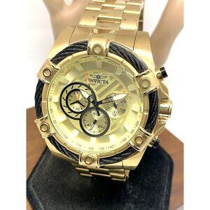 Invicta Men's Watch 25515 Bolt Quartz Chronograph Diver Gold Tone Steel 52mm
